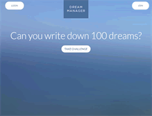 Tablet Screenshot of dreammanager.org
